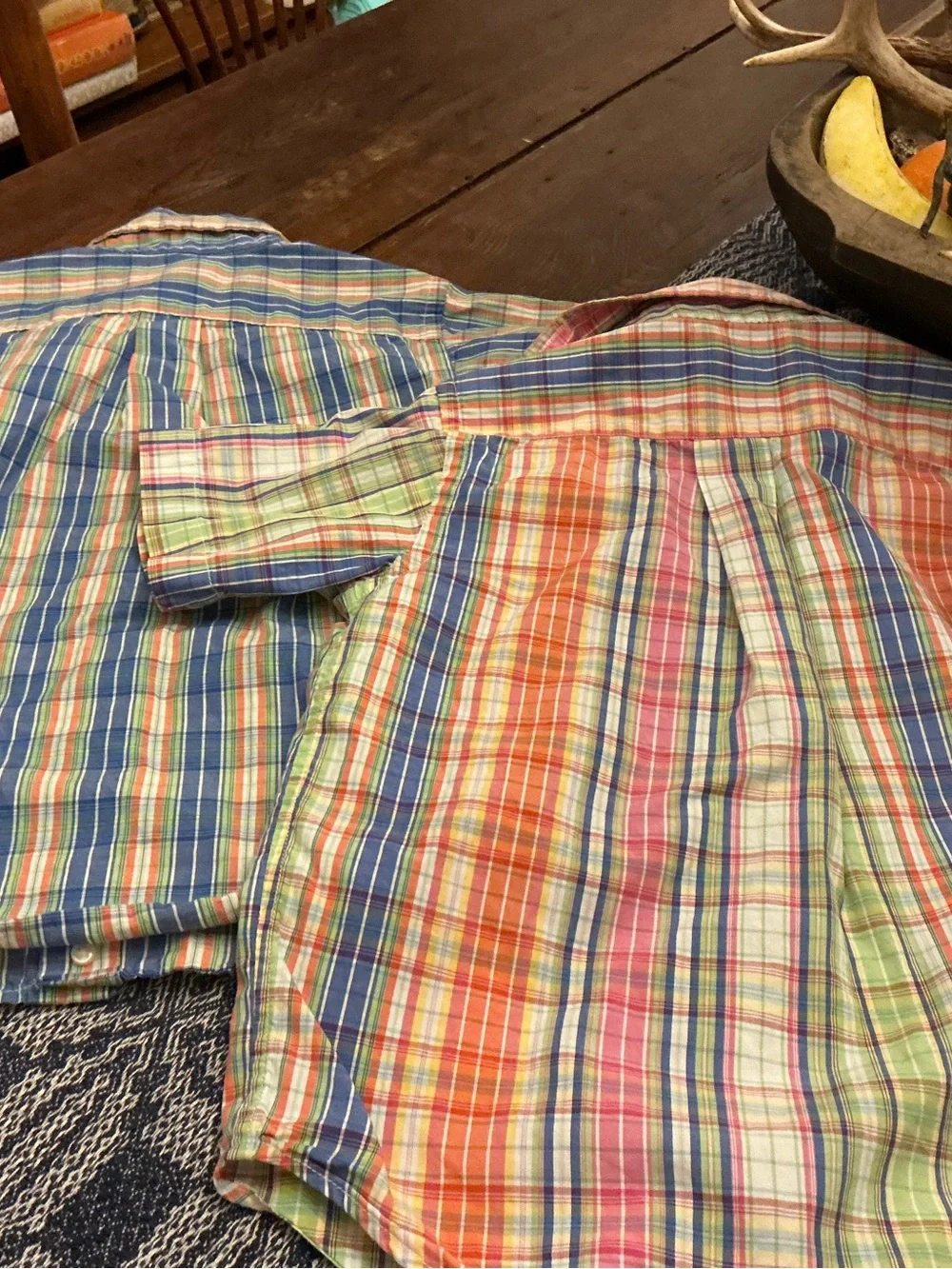 Polo Ralph Lauren Multicolor Plaid Short Sleeve Button Shirts boys 4T Set of 3